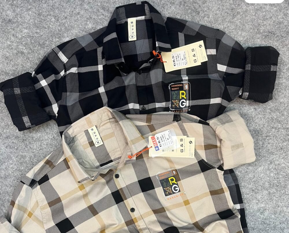 Black checks shirt